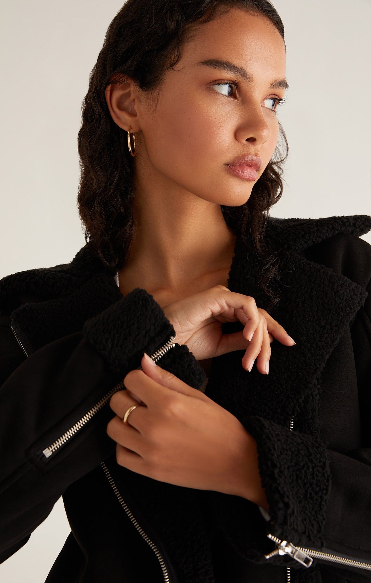 Celeste Faux Suede & Sherpa Jacket sold by Z Supply product image thumbnail 8