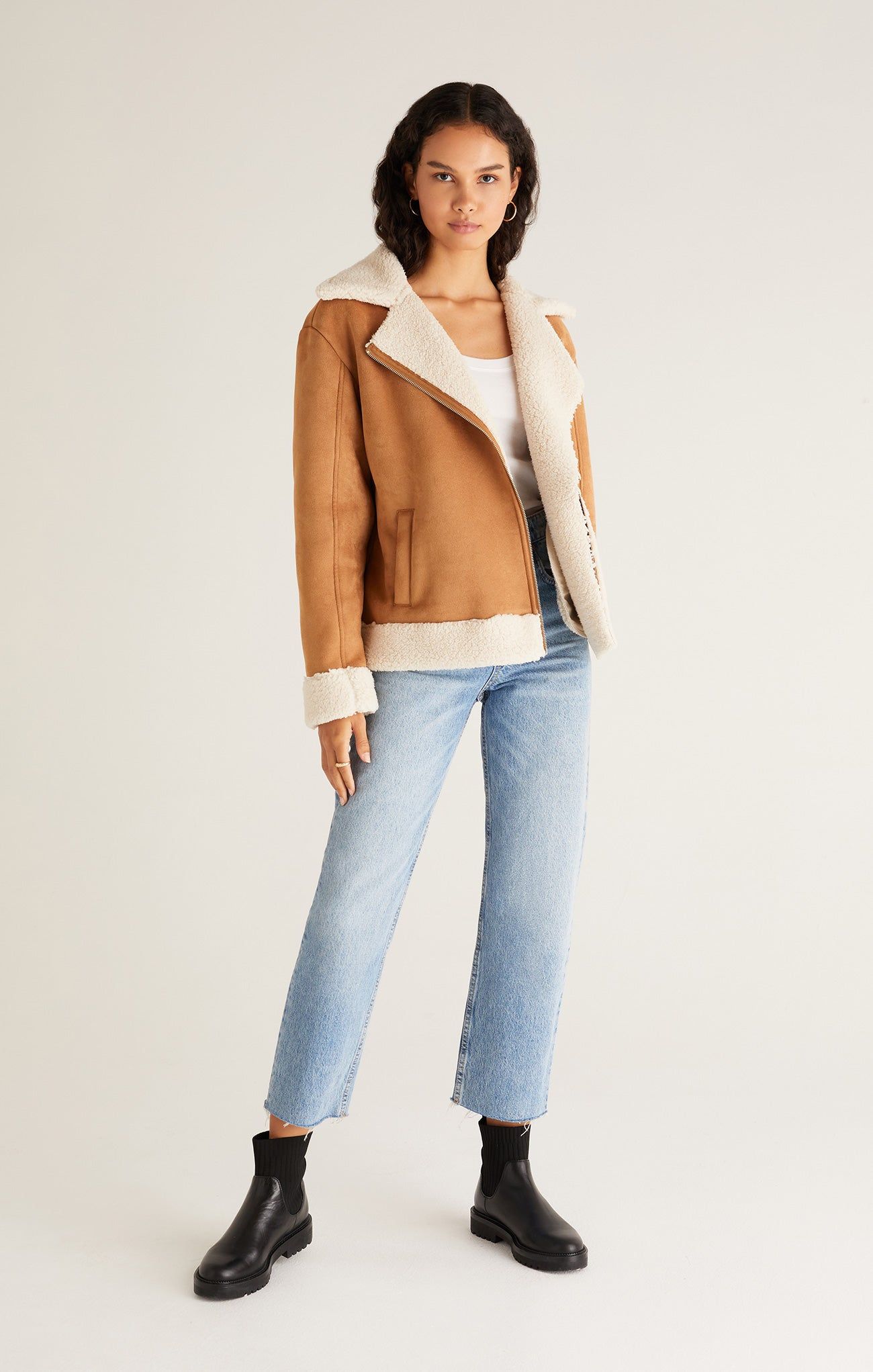 Celeste Faux Suede & Sherpa Jacket sold by Z Supply product image thumbnail 12