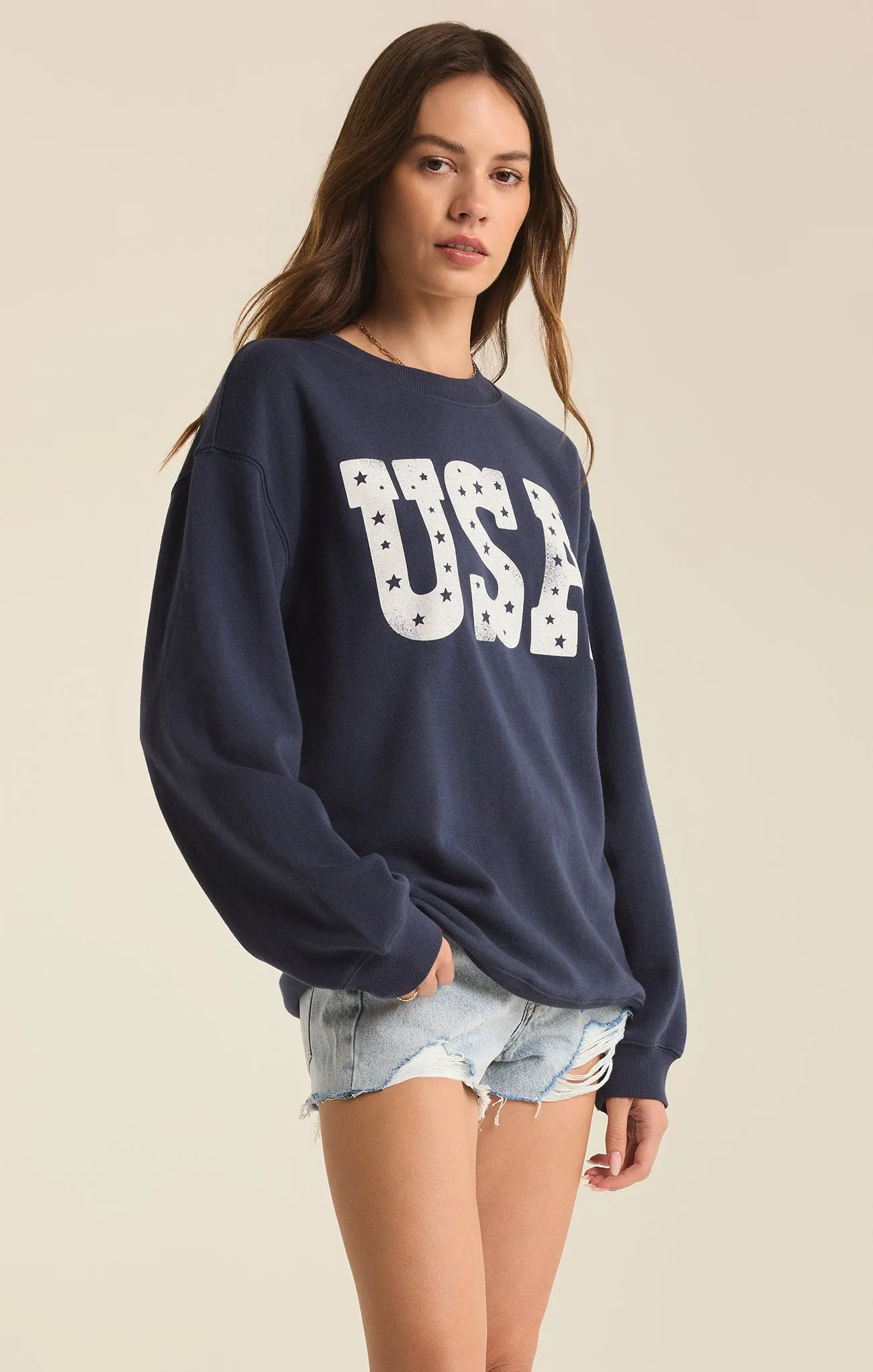 America Oversized Sweatshirt sold by Z Supply product image thumbnail 3