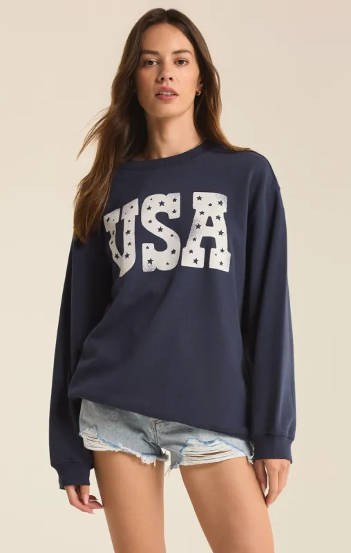 America Oversized Sweatshirt sold by Z Supply