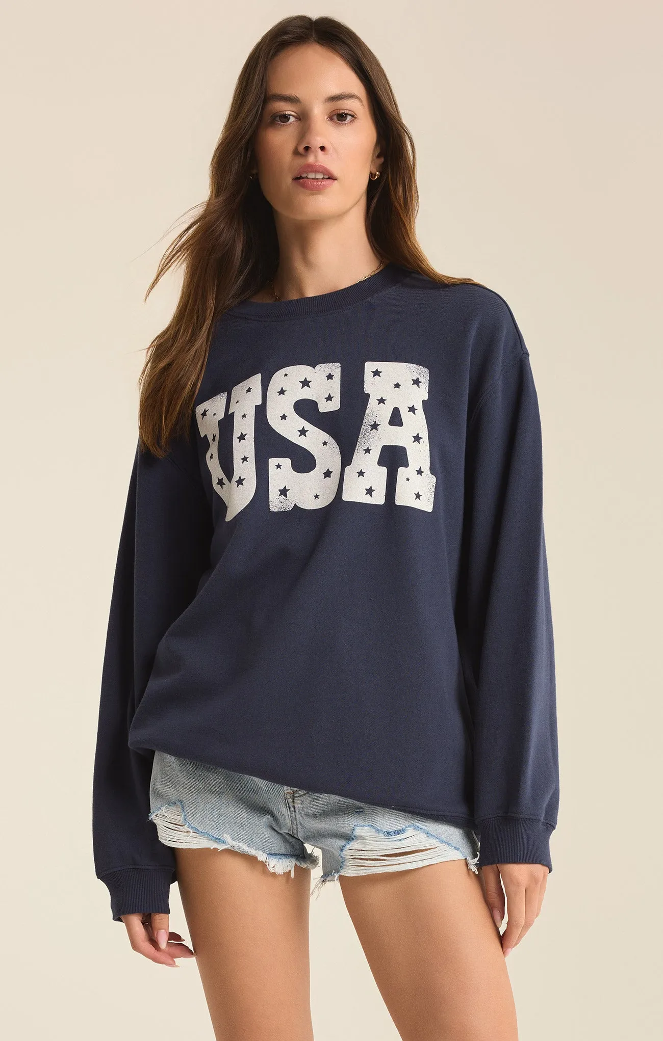 America Oversized Sweatshirt sold by Z Supply