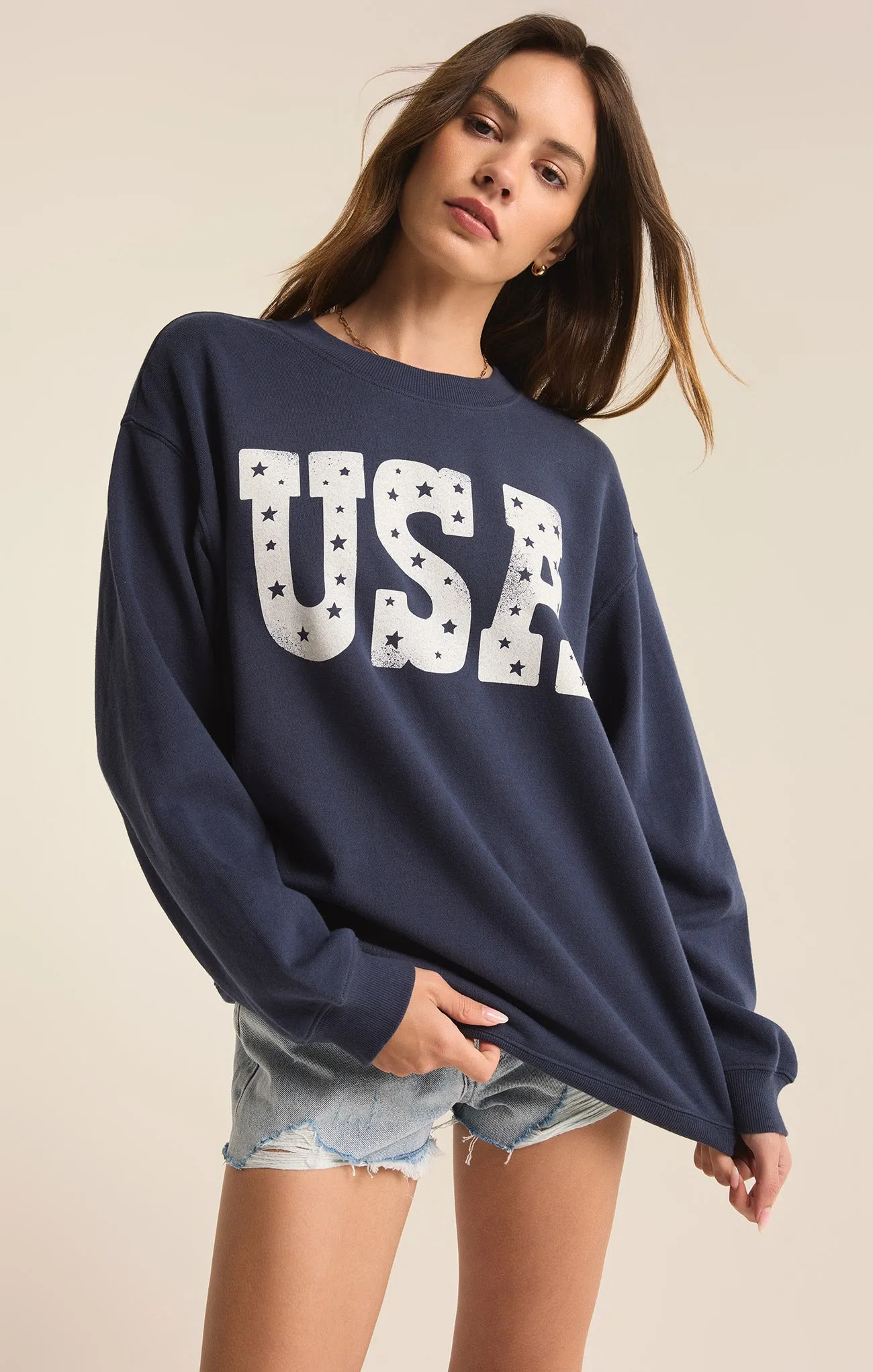 America Oversized Sweatshirt sold by Z Supply product image thumbnail 5