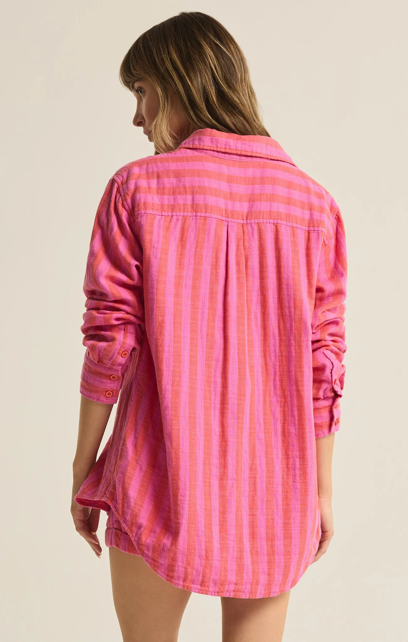 Saturdays Stripe Gauze Shirt sold by Z Supply product image thumbnail 4