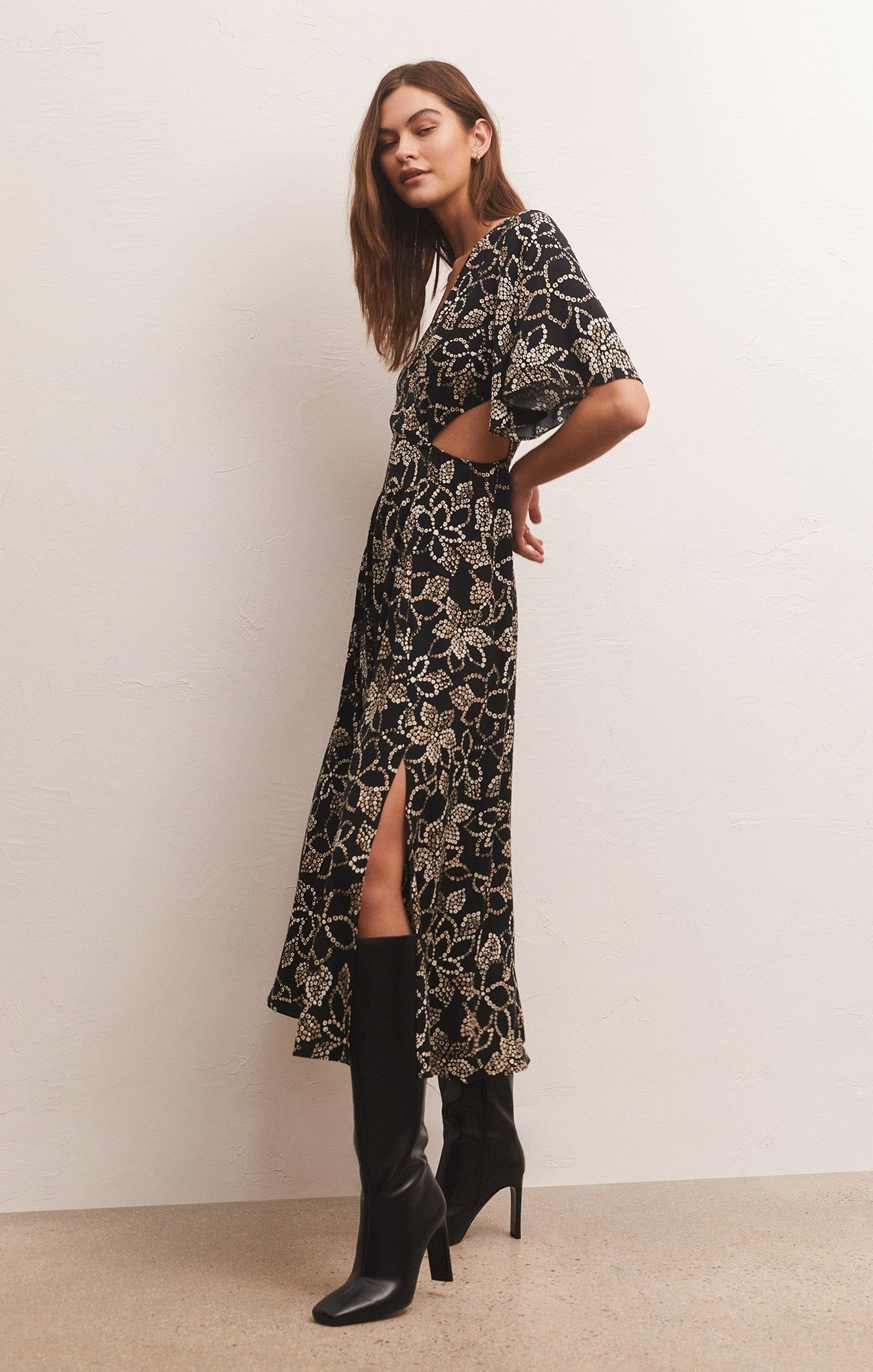 Iris Batik Floral Midi Dress sold by Z Supply product image thumbnail 3