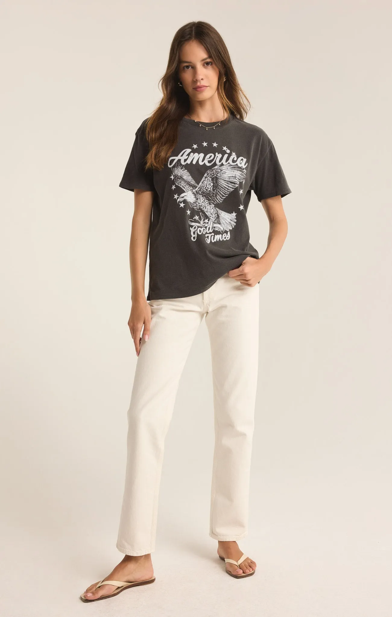 Miss Americana Boyfriend Tee sold by Z Supply product image thumbnail 4