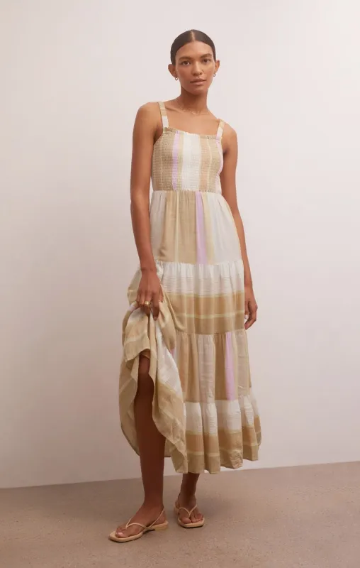 Kyara Striped Smocked Maxi Dress sold by Z Supply