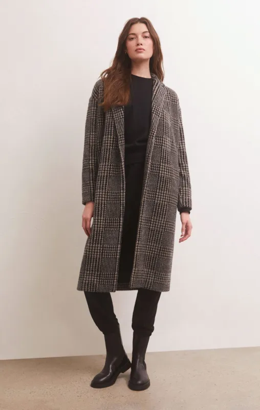Mason Houndstooth Knit Coat sold by Z Supply