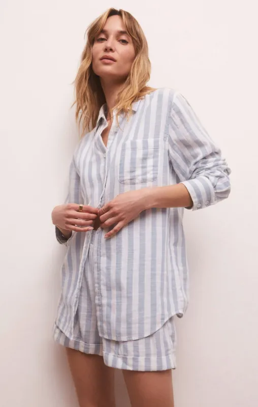 Saturdays Stripe Shirt sold by Z Supply