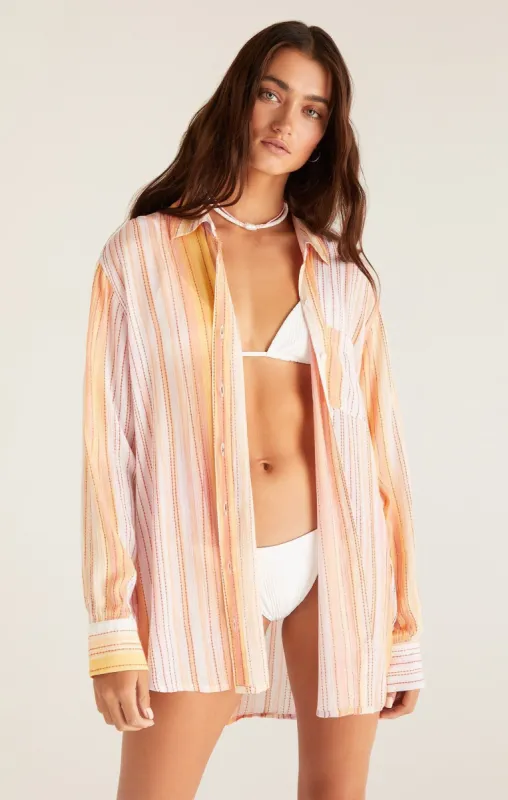 Poolside Rainbow Stripe Shirt sold by Z Supply