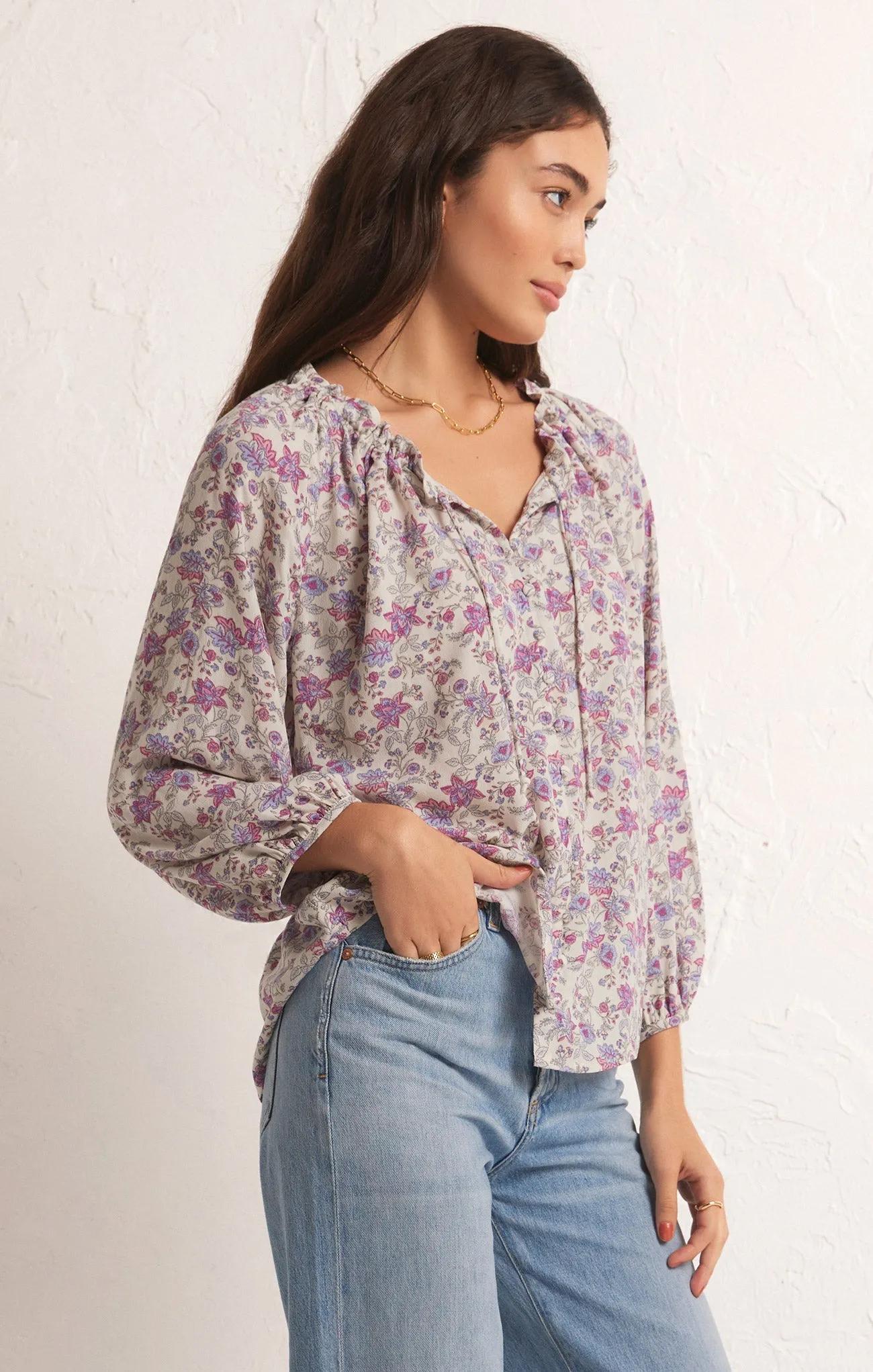 Athena Floral Top sold by Z Supply product image thumbnail 3