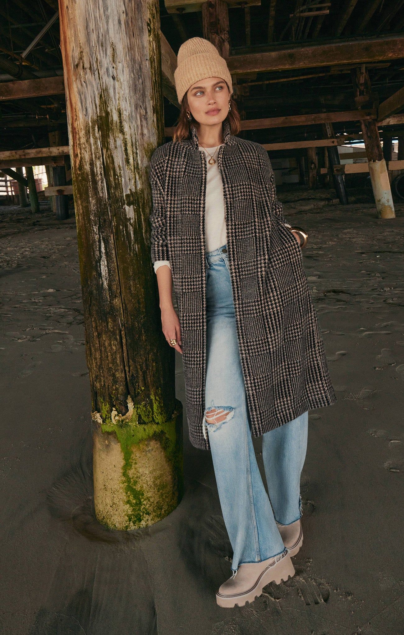 Mason Houndstooth Knit Coat sold by Z Supply product image thumbnail 5