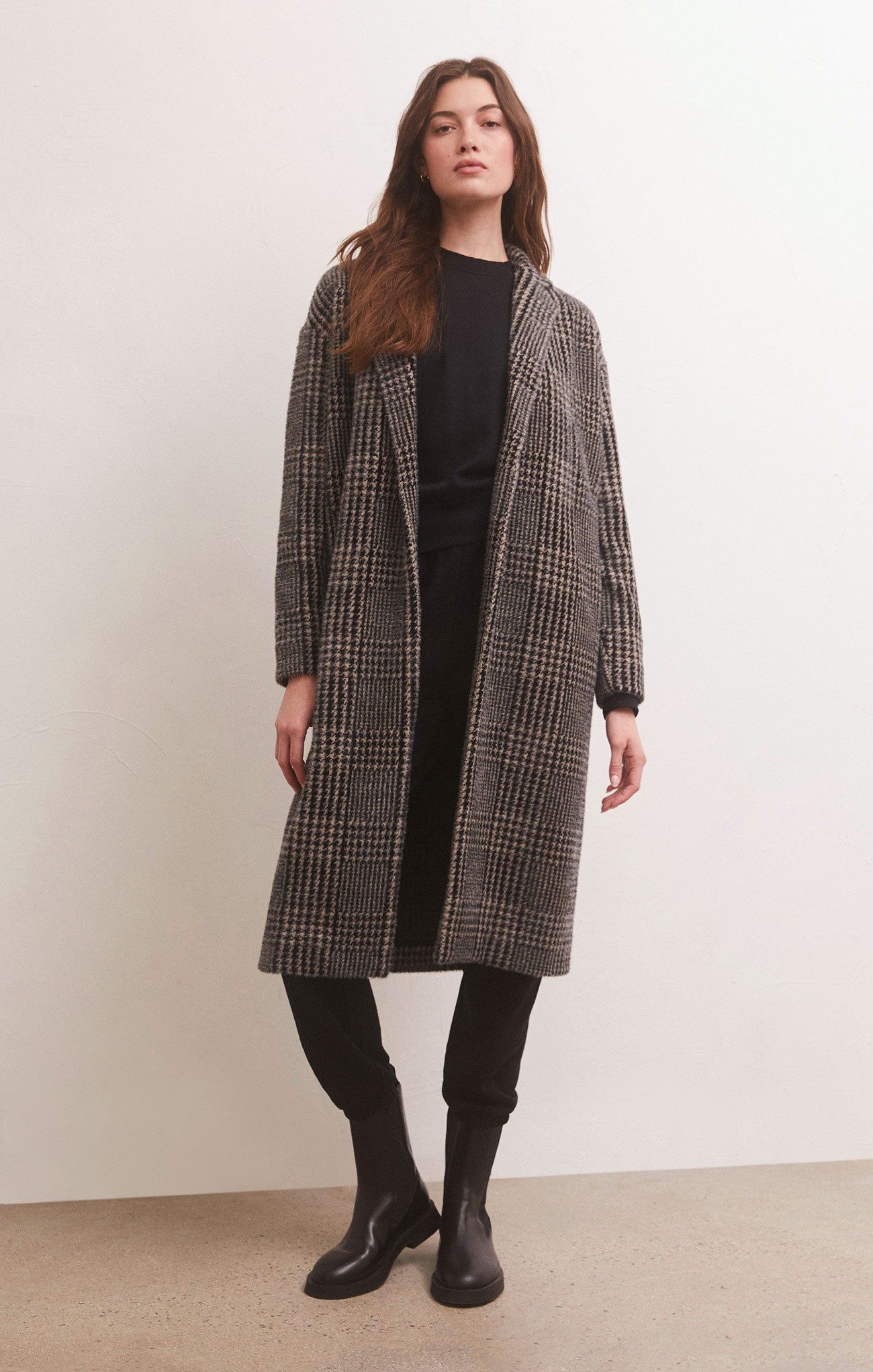 Mason Houndstooth Knit Coat sold by Z Supply