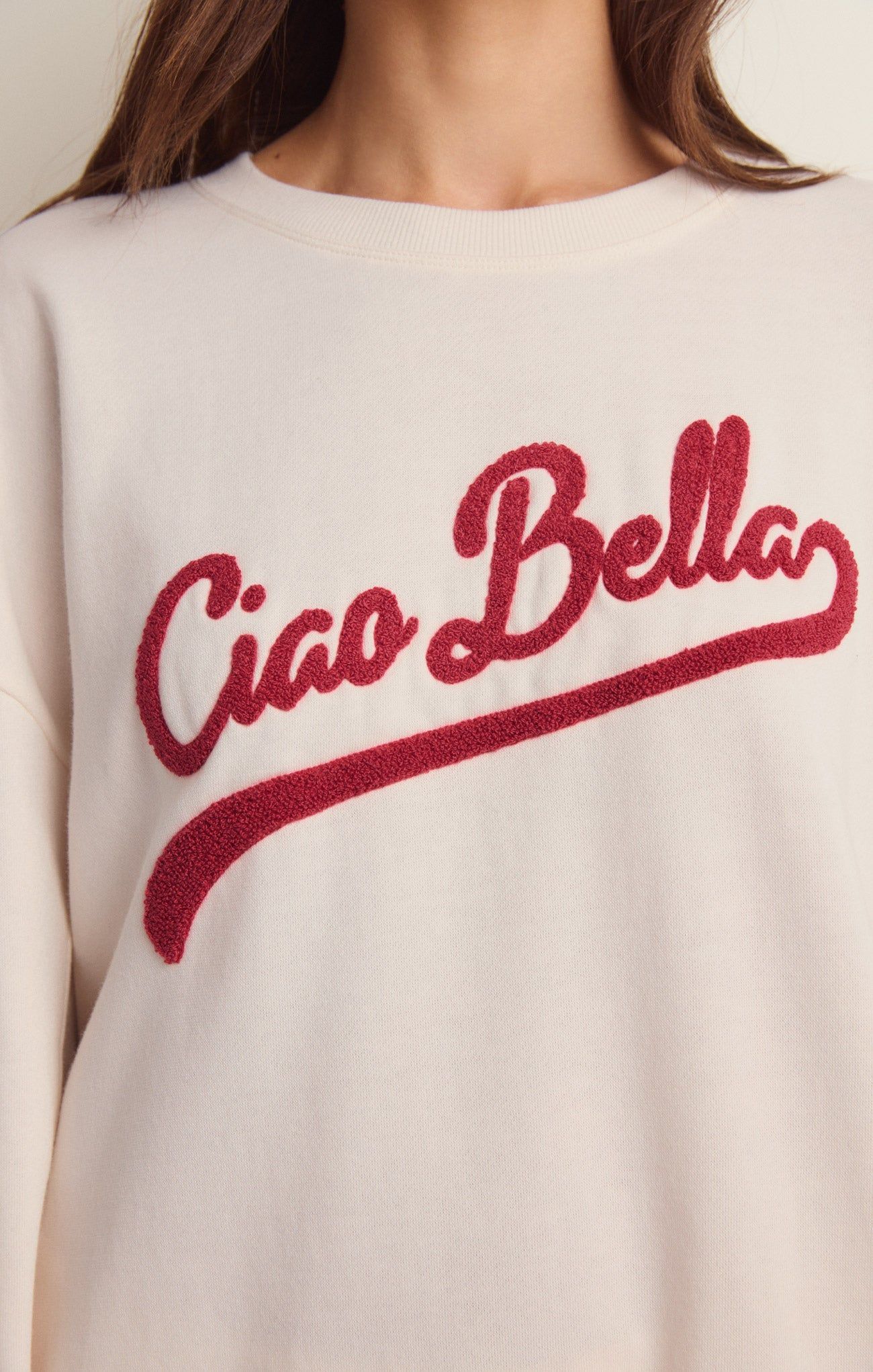 Ciao Bella Crew Sweatshirt sold by Z Supply product image thumbnail 5