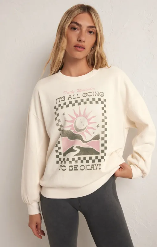 Oversized OK! Crew Sweatshirt sold by Z Supply