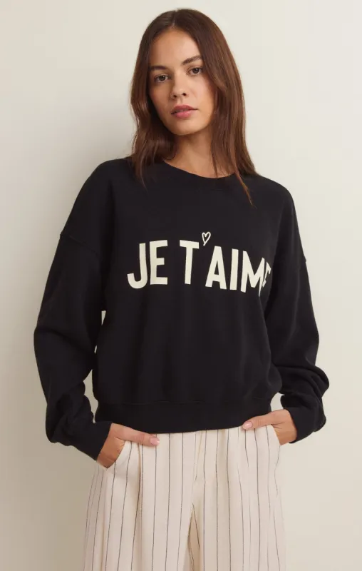Je Taime Sweashirt sold by Z Supply