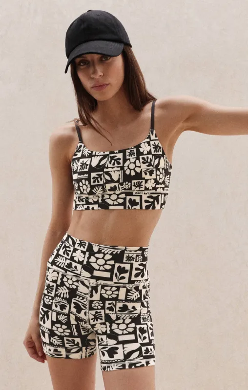 Shine On Checker Bra sold by Z Supply