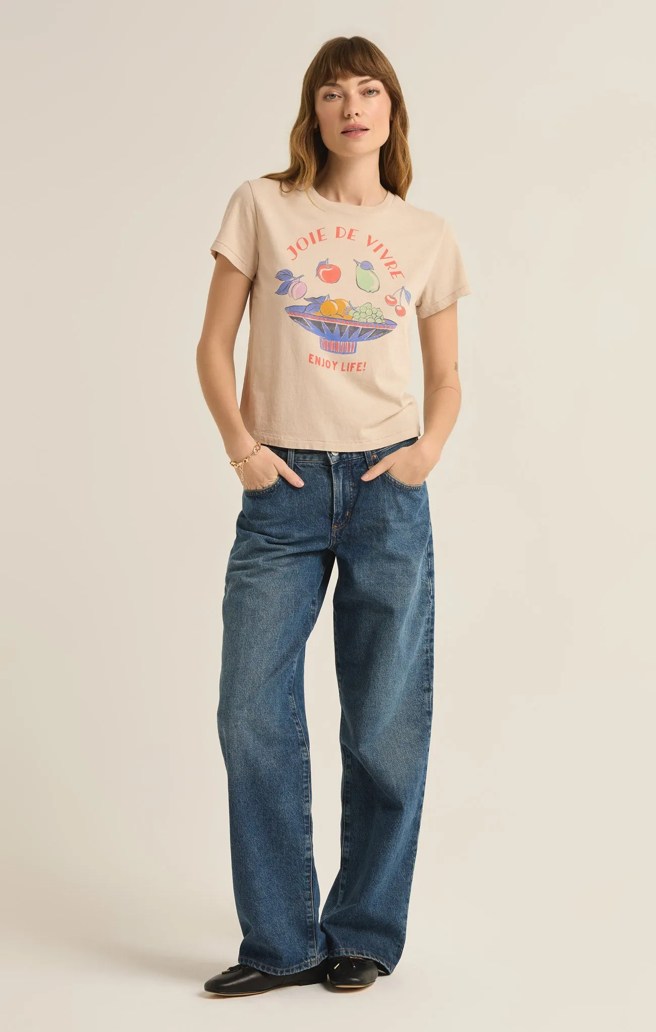 Joie De Vivre Tourist Tee sold by Z Supply product image thumbnail 4