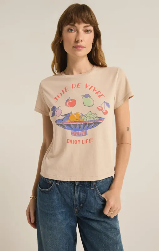 Joie De Vivre Tourist Tee sold by Z Supply