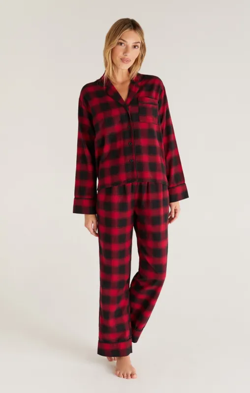 Sleep All Day Check PJ Set sold by Z Supply