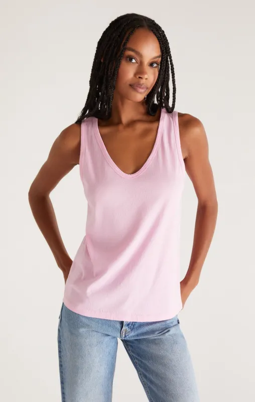 Pia Soft V-Neck Tank sold by Z Supply