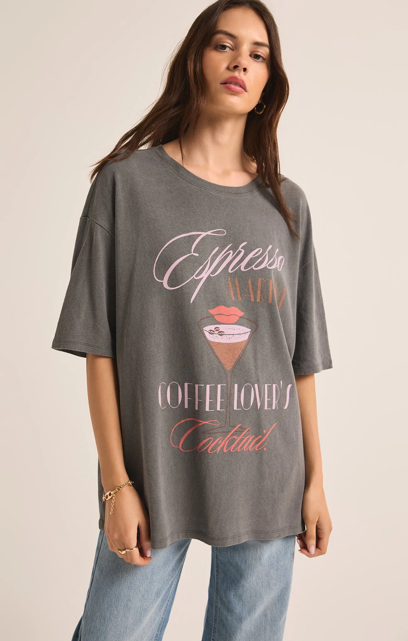 Espresso Martini SoCal Oversized Tee sold by Z Supply product image thumbnail 5