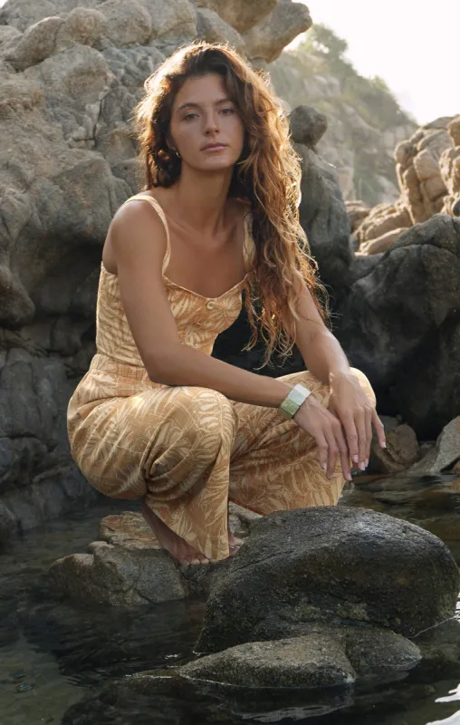 Crawford Linen Palm Tank sold by Z Supply