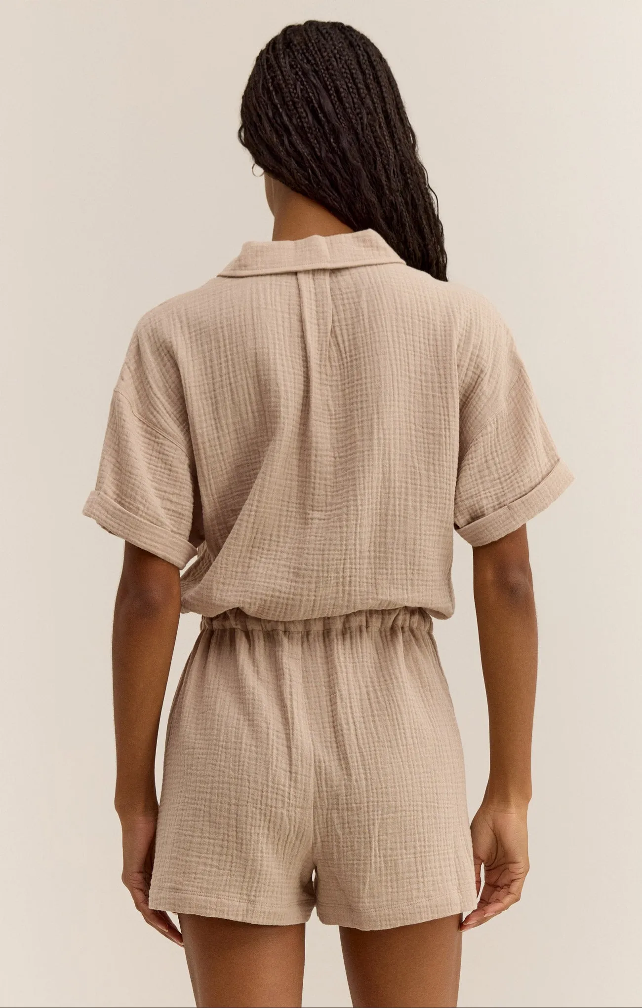 Lookout Gauze Romper sold by Z Supply product image thumbnail 2