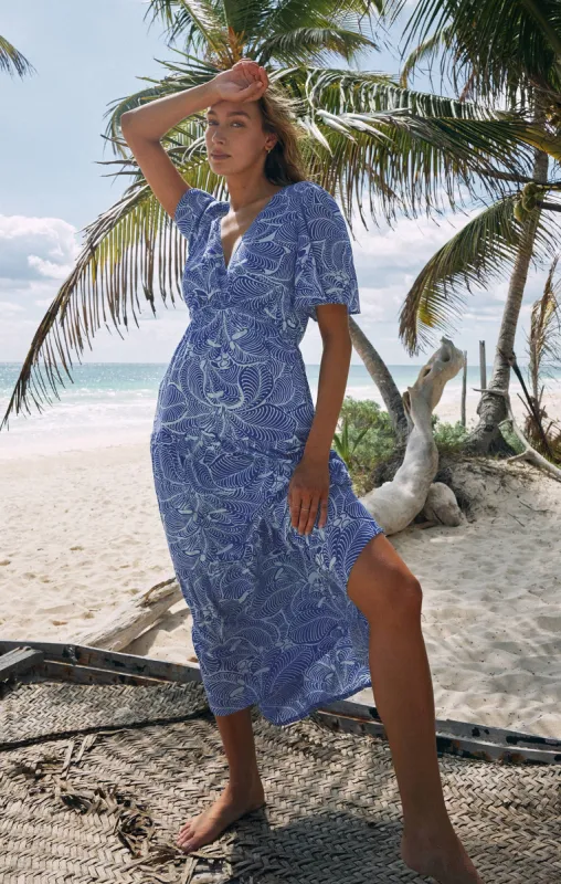 Kat Arta Floral Midi Dress made by Z Supply