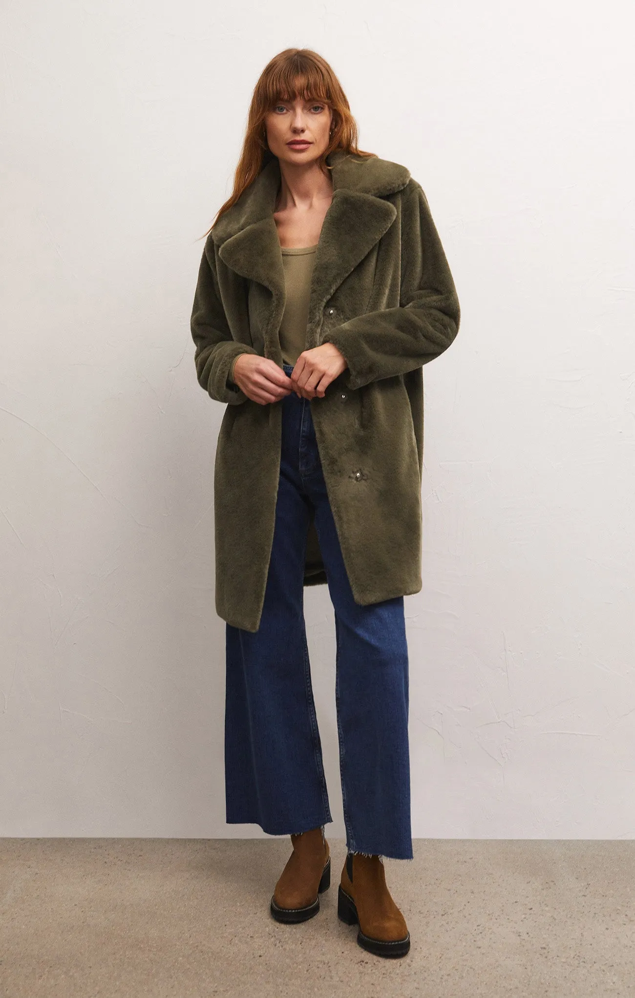 Jewel Faux Fur Coat sold by Z Supply