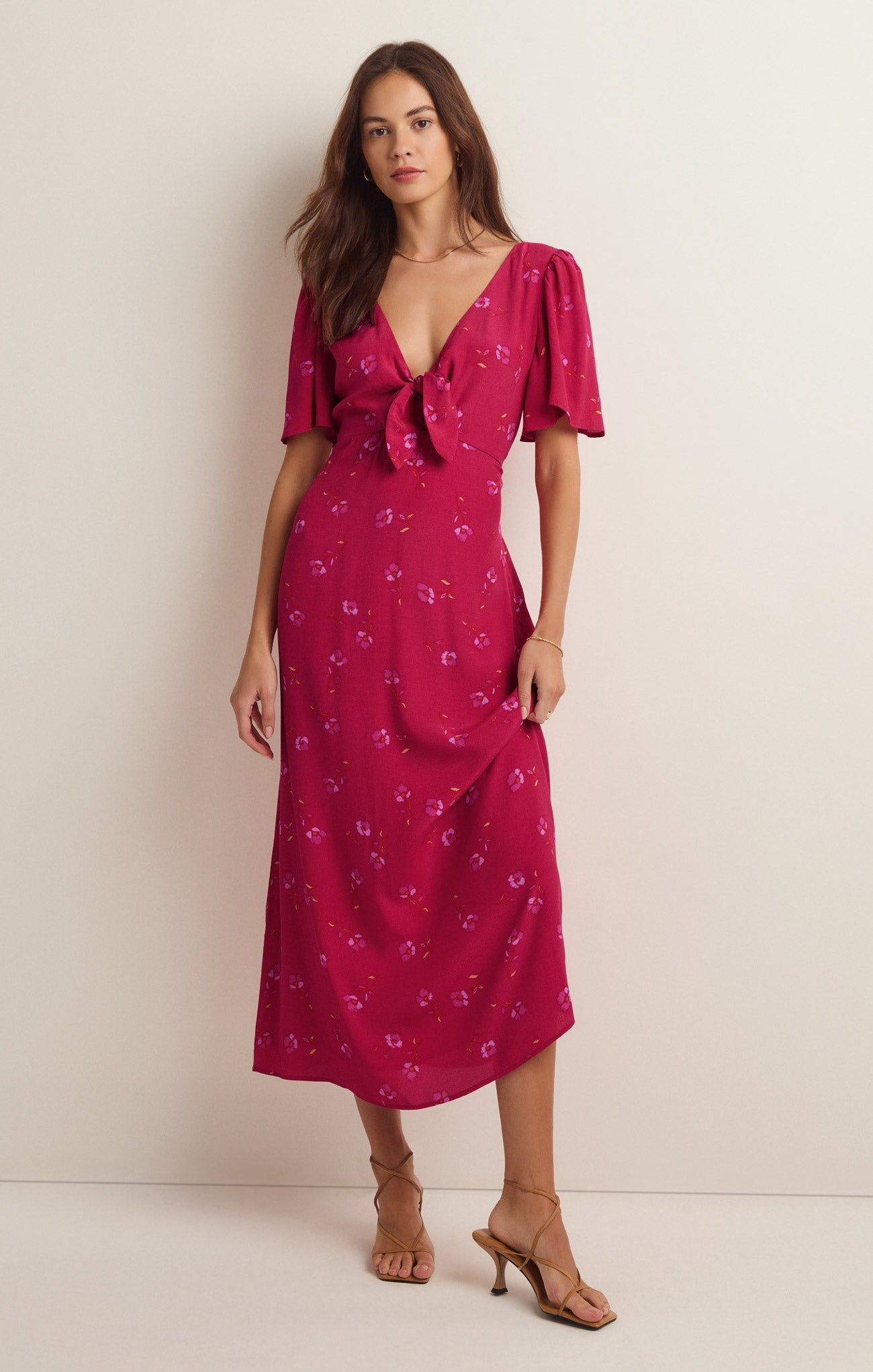 Mavis True Love Floral Midi Dress sold by Z Supply product image thumbnail 3