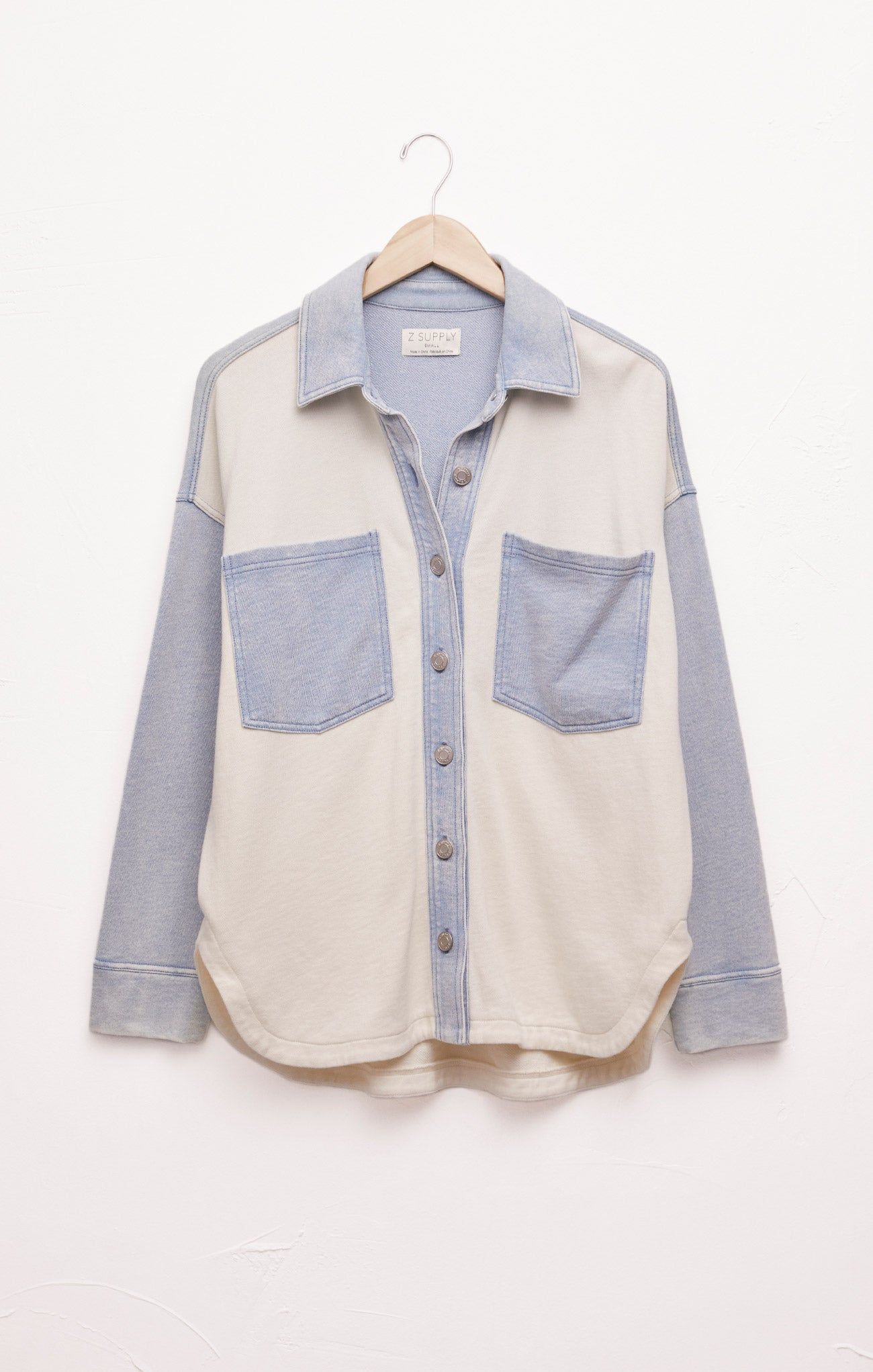 All Day Knit Denim Color Block Jacket sold by Z Supply product image thumbnail 6