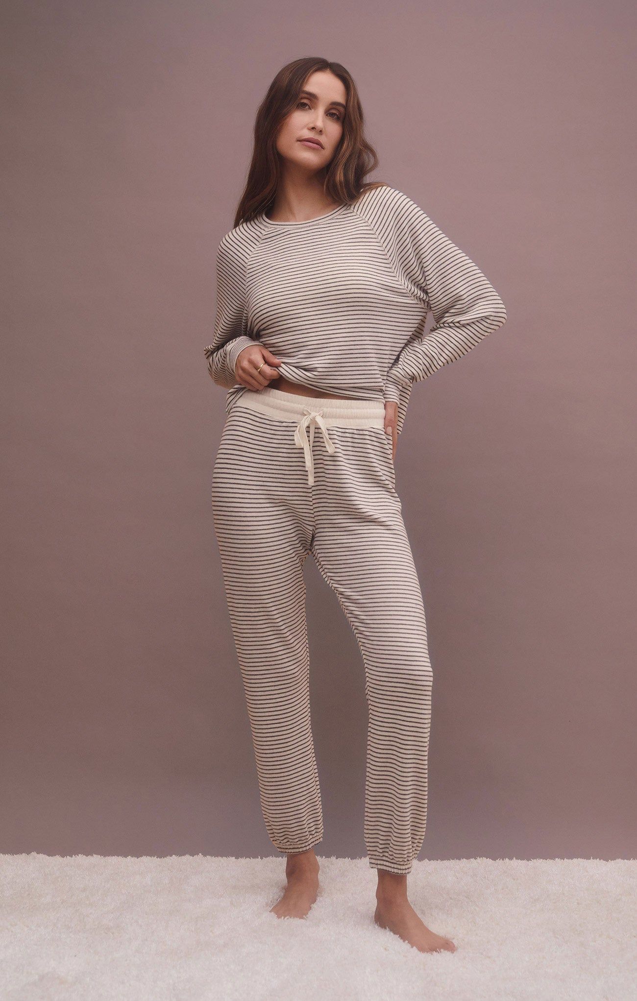 Lounge Stripe Jogger sold by Z Supply product image thumbnail 4