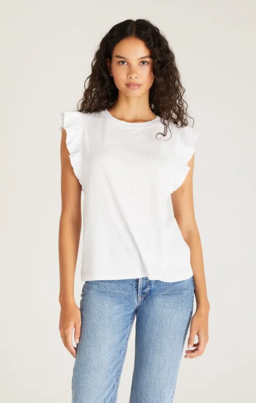 Dakota Ruffled Tank sold by Z Supply