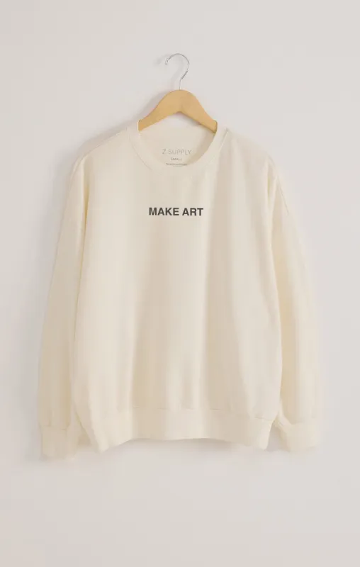 Make Art Sunday Sweatshirt sold by Z Supply