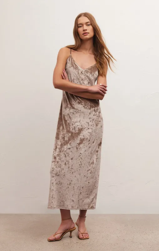 Selina Crushed Velvet Maxi Dress sold by Z Supply