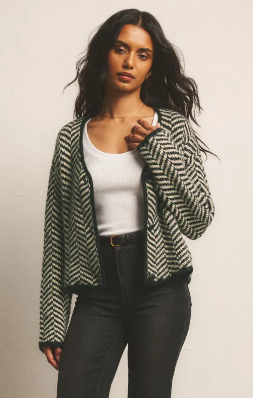 Noemi Herringbone Cardigan sold by Z Supply