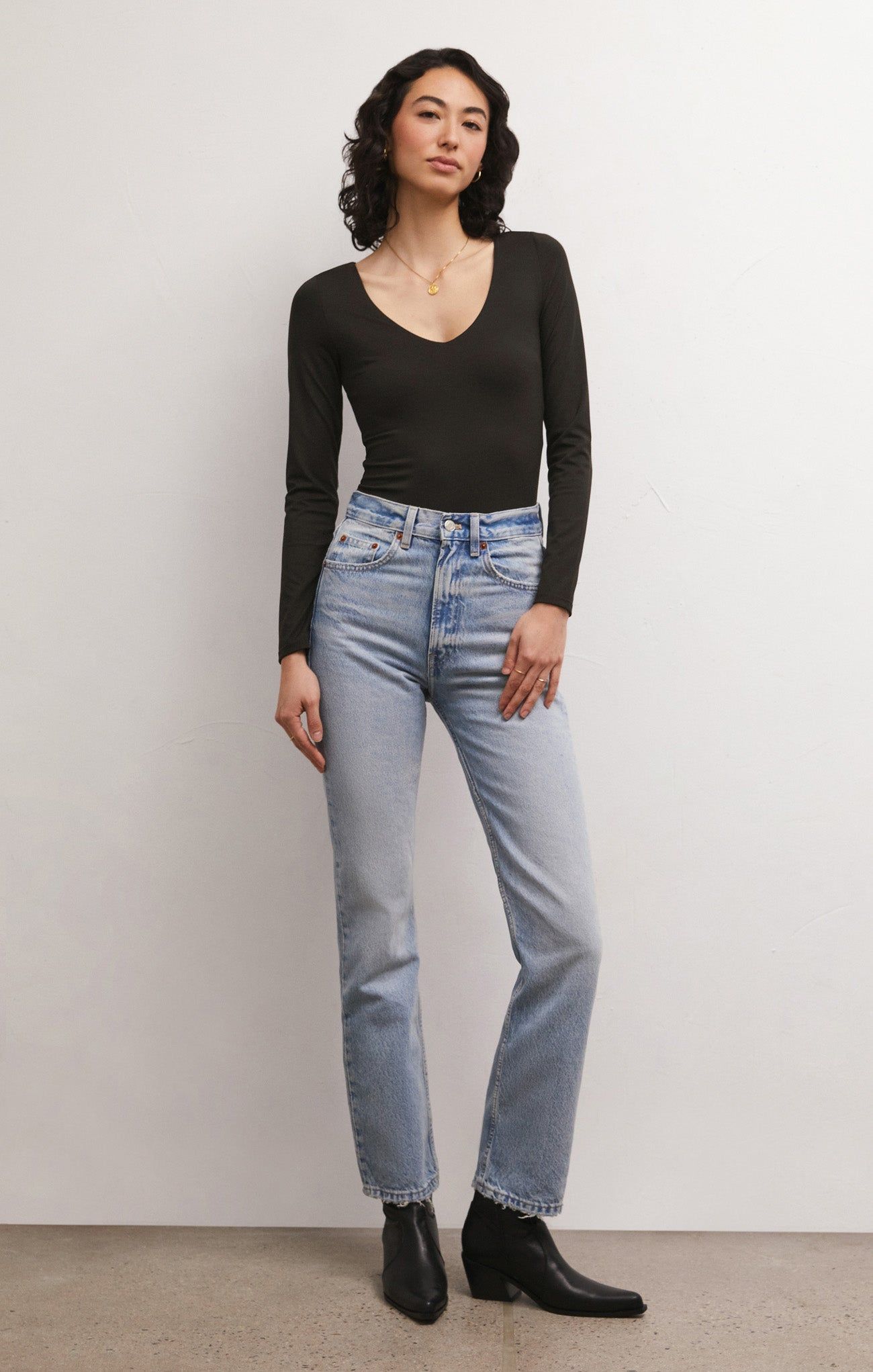 So Smooth V-Neck Bodysuit sold by Z Supply product image thumbnail 4