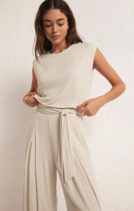 Karley Pucker Crop Top sold by Z Supply