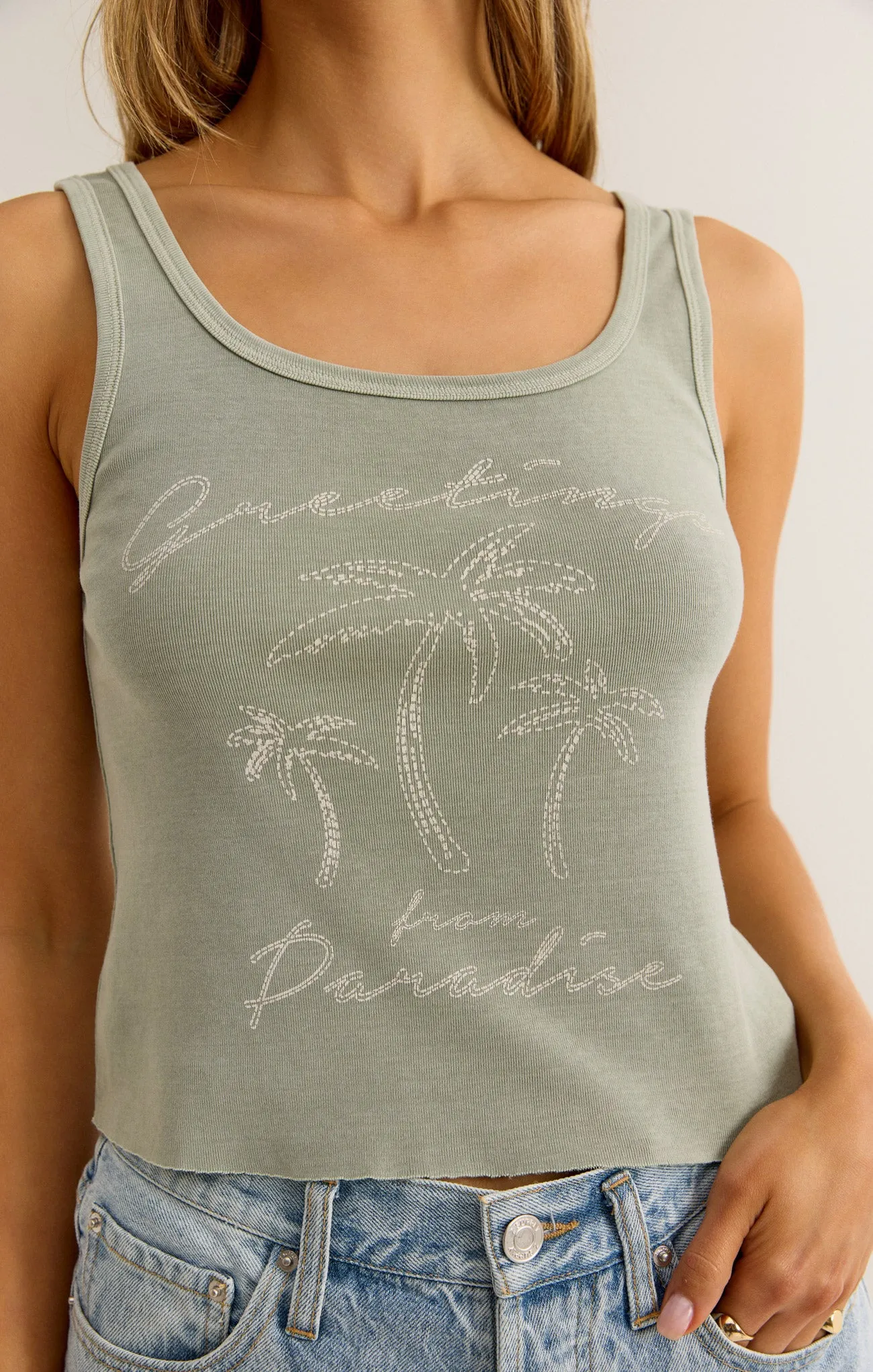 Greetings Sun Trip Tank sold by Z Supply product image thumbnail 5