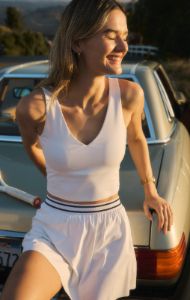 V-Neck Longline Tank Bra sold by Z Supply