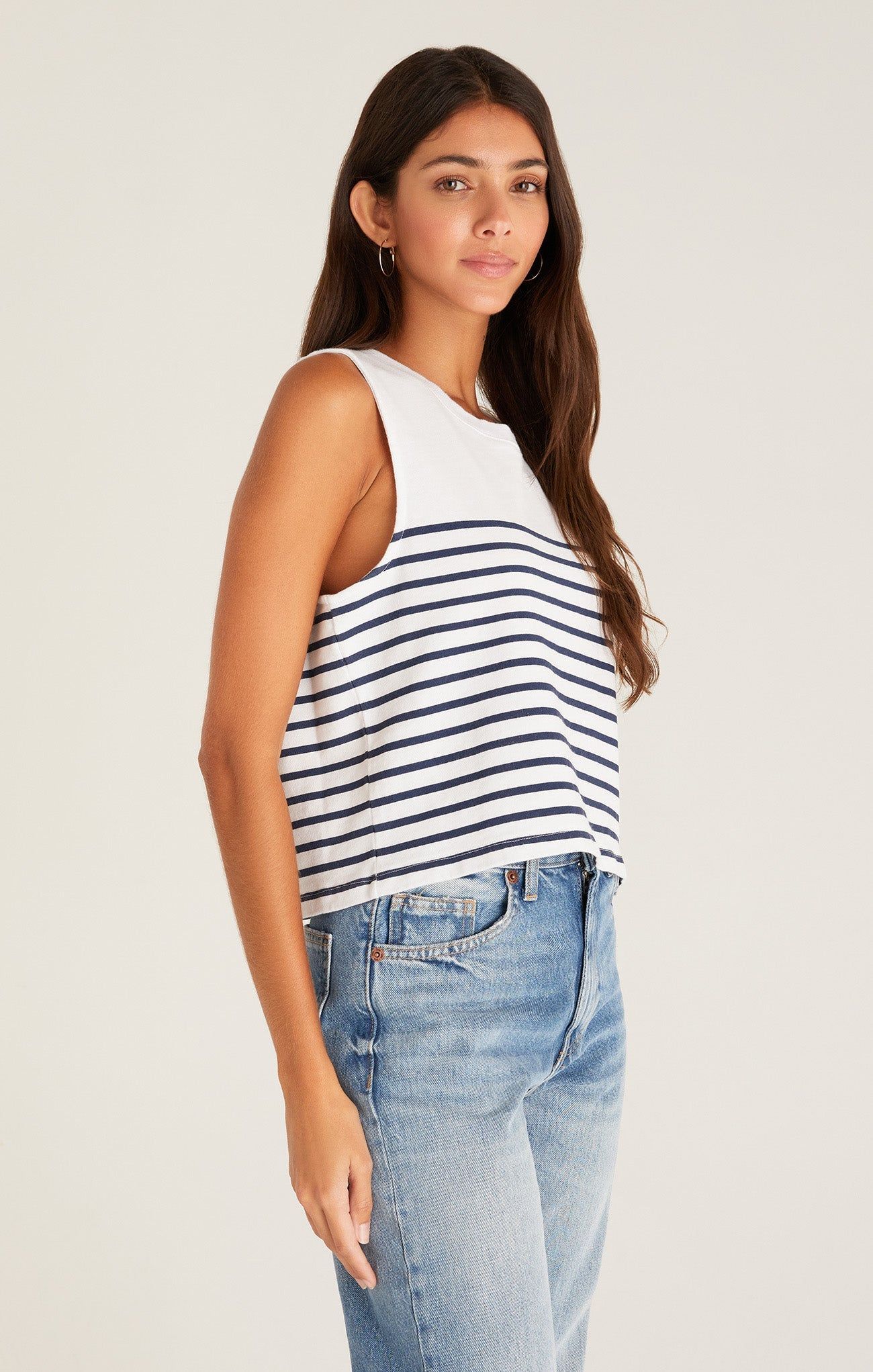 Sloane Stripe Terry Tank sold by Z Supply product image thumbnail 2