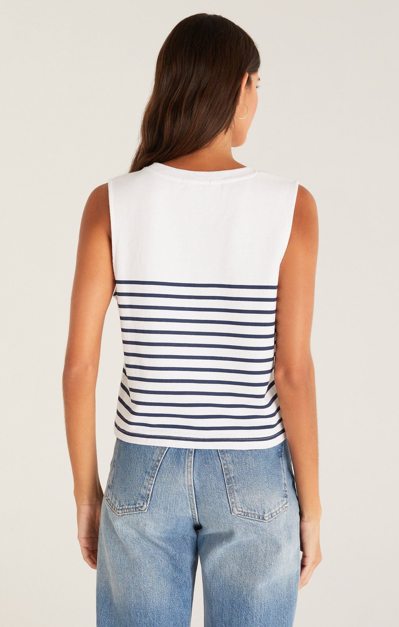 Sloane Stripe Terry Tank sold by Z Supply product image thumbnail 3