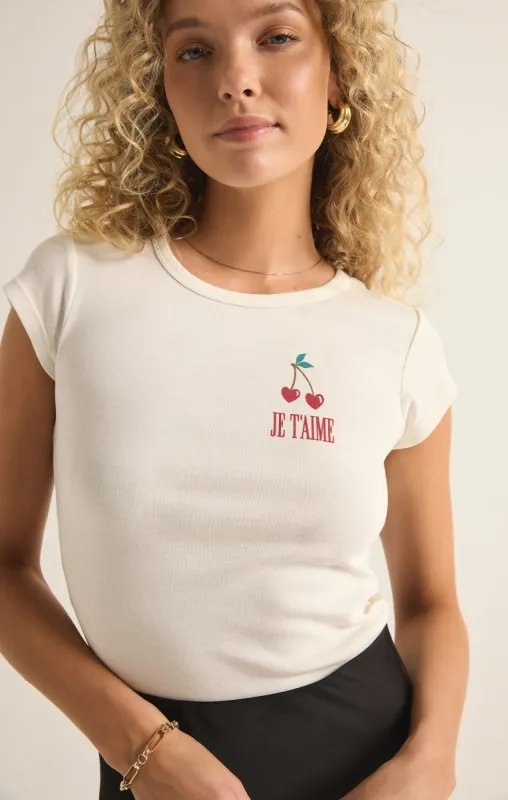 Je T'aime Cheeky Tee sold by Z Supply