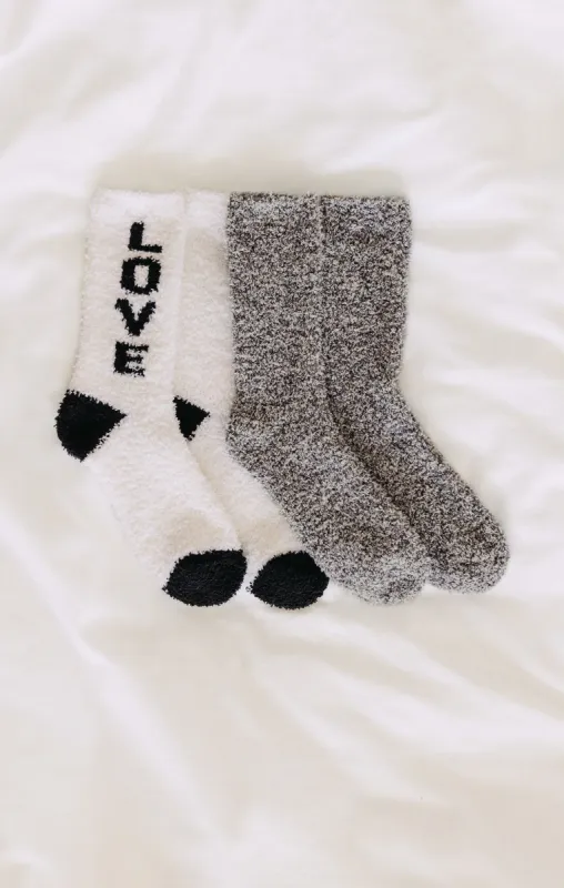 Plush Love You Socks (2-Pack) sold by Z Supply