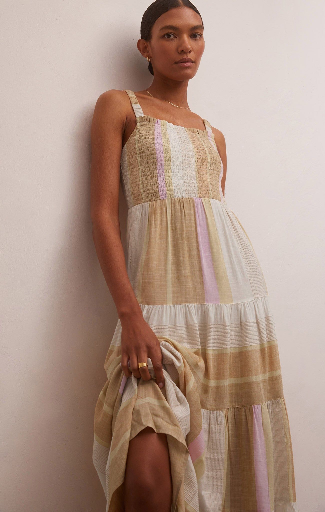 Kyara Striped Smocked Maxi Dress sold by Z Supply product image thumbnail 4