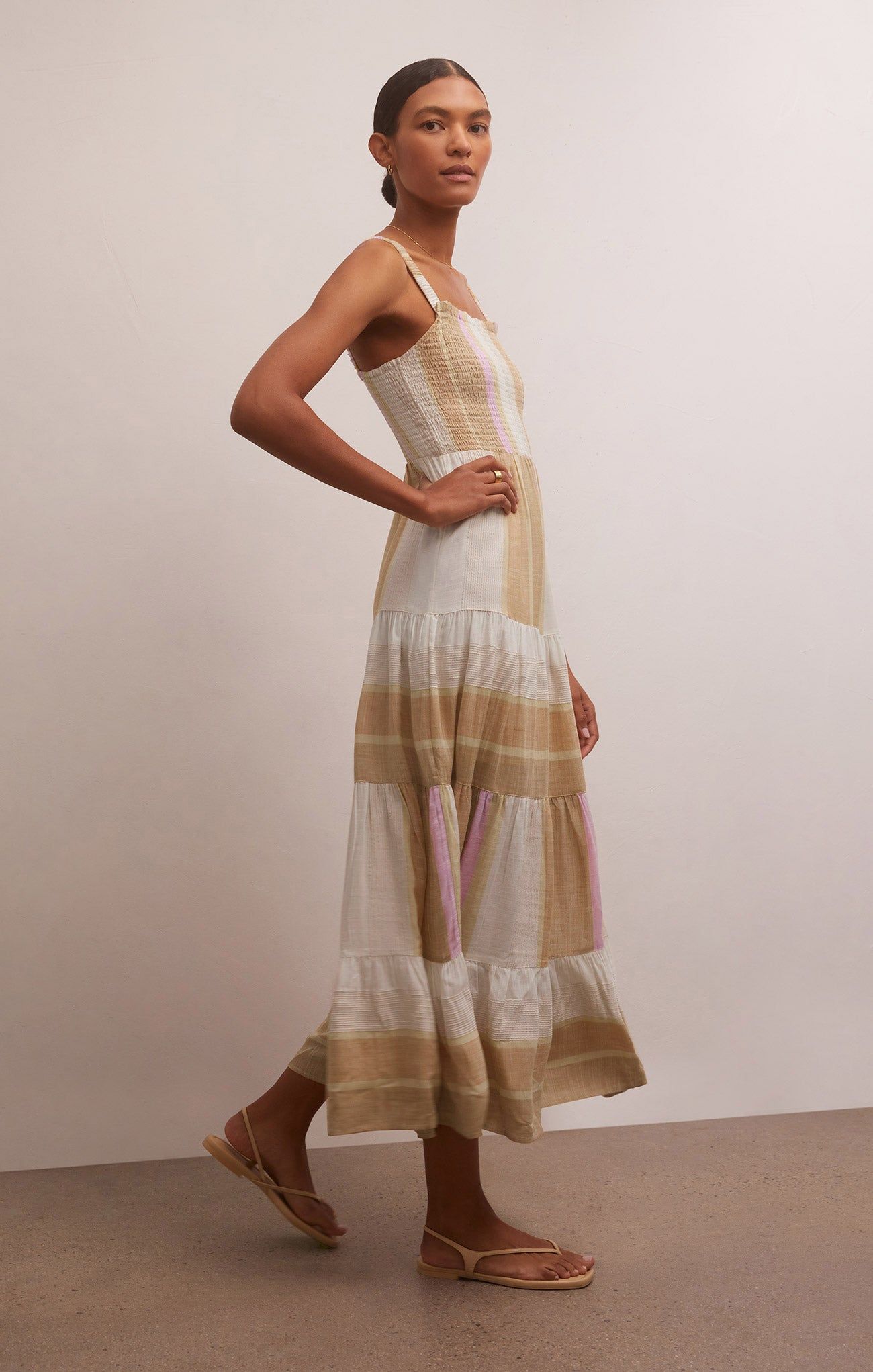 Kyara Striped Smocked Maxi Dress sold by Z Supply product image thumbnail 3