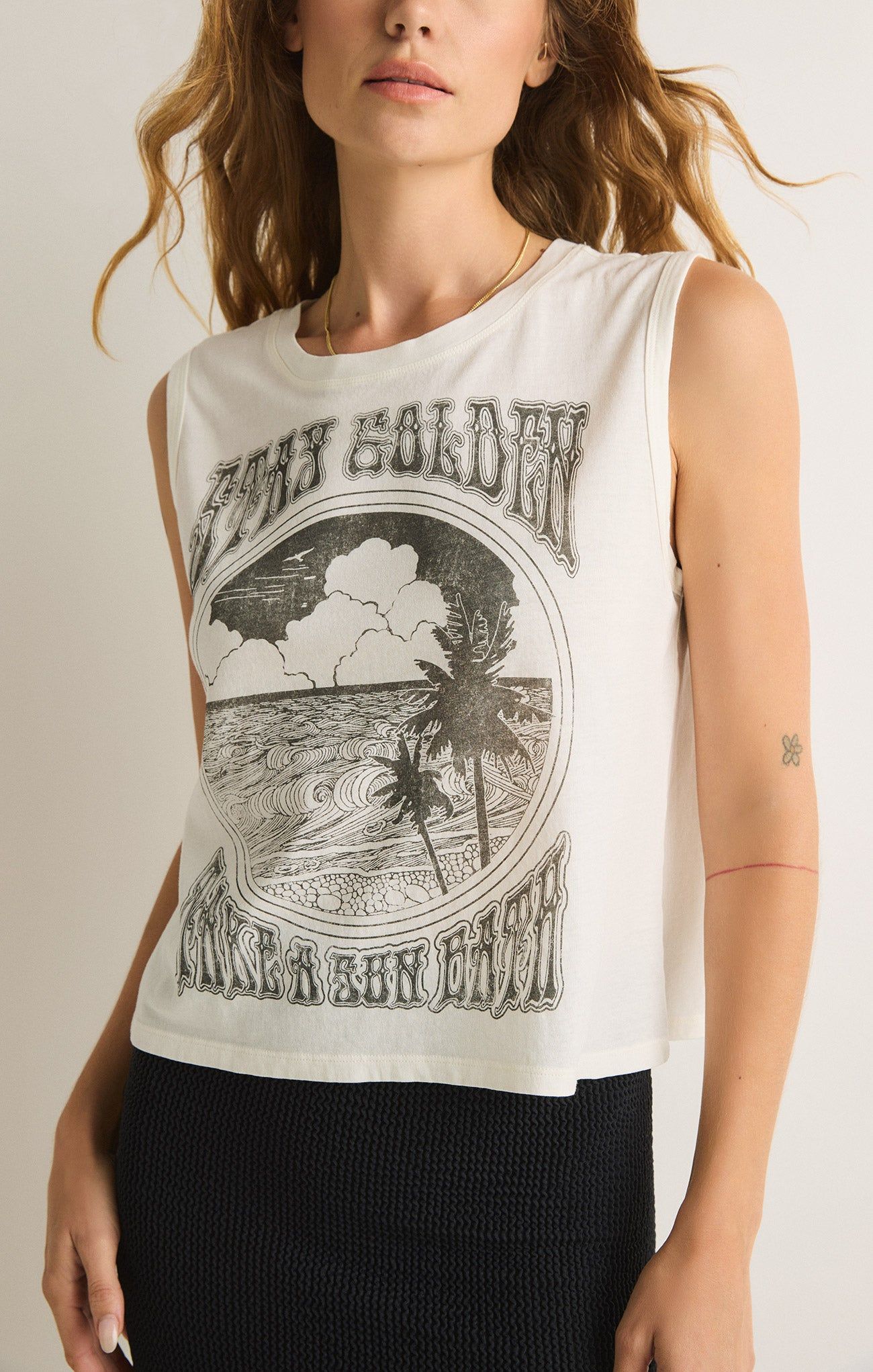 Golden La Mer Tank sold by Z Supply product image thumbnail 4