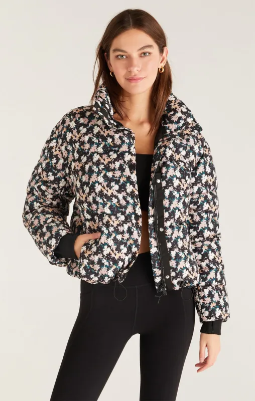 Parker Floral Puffer Jacket sold by Z Supply