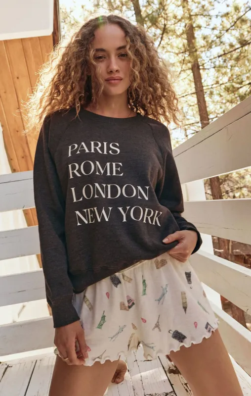 Cassie Jet Set Long Sleeve Top made by Z Supply