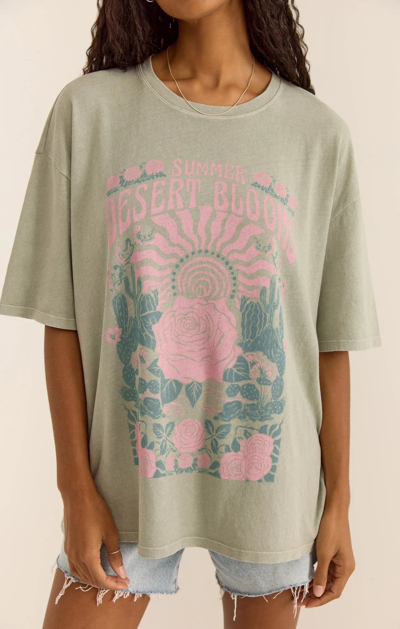 Desert Blooms SoCal Oversized Tee sold by Z Supply product image thumbnail 5